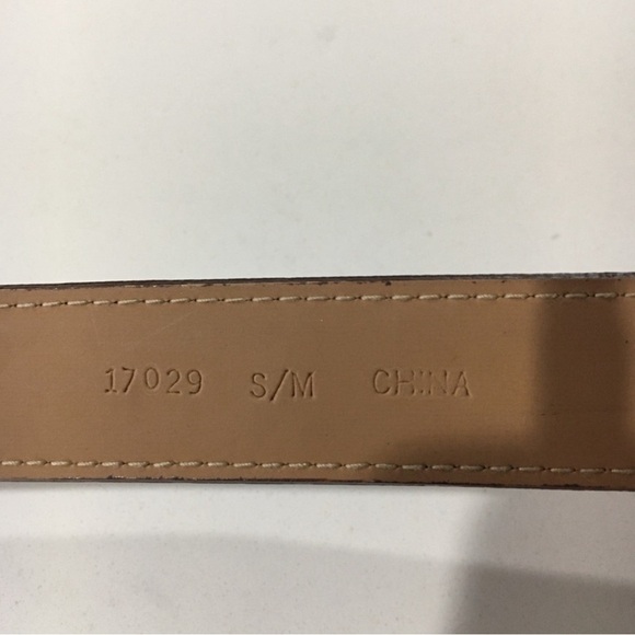 Italian Embossed croco brown, gold belt size:S/M - Picture 9 of 16